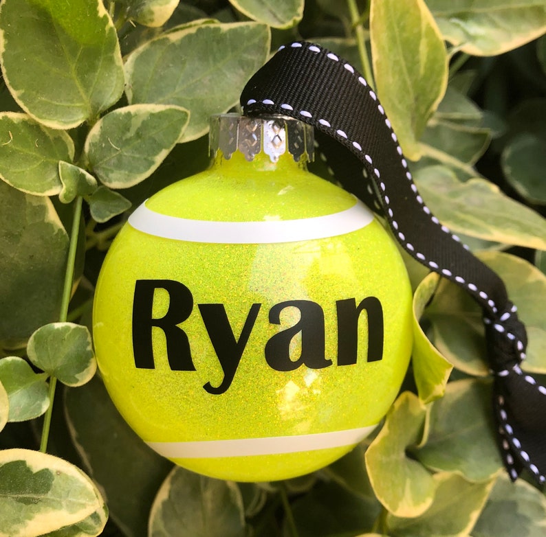Tennis Ball Ornament Tennis Player Ornament Tennis Coach Etsy