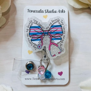 Mother Baby Badge | NICU Badge Reel | Labor and Delivery Lanyard | Stethoscope Name Badge | Retractable Lanyard | Retractable Badge Reel zdjęcie 1
