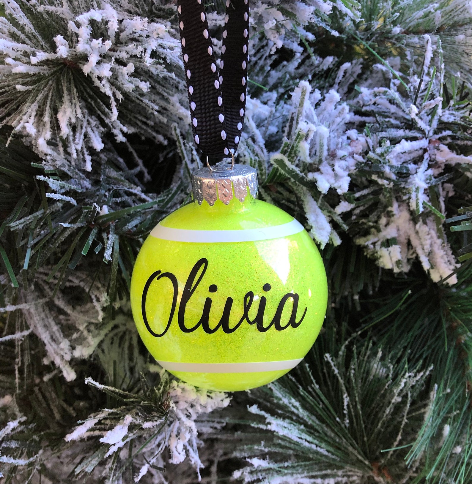 Tennis Ball Ornament Tennis Player Tennis Gift Tennis Etsy