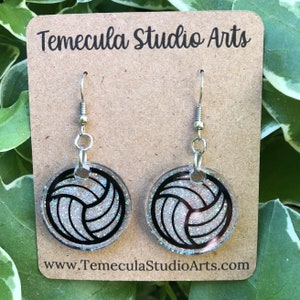 Volleyball Earrings | Volleyball Jewelry | Volleyball Player Gift | Volleyball Gift | Volleyball Coach | Volleyball Mom | Coach Gift | Team