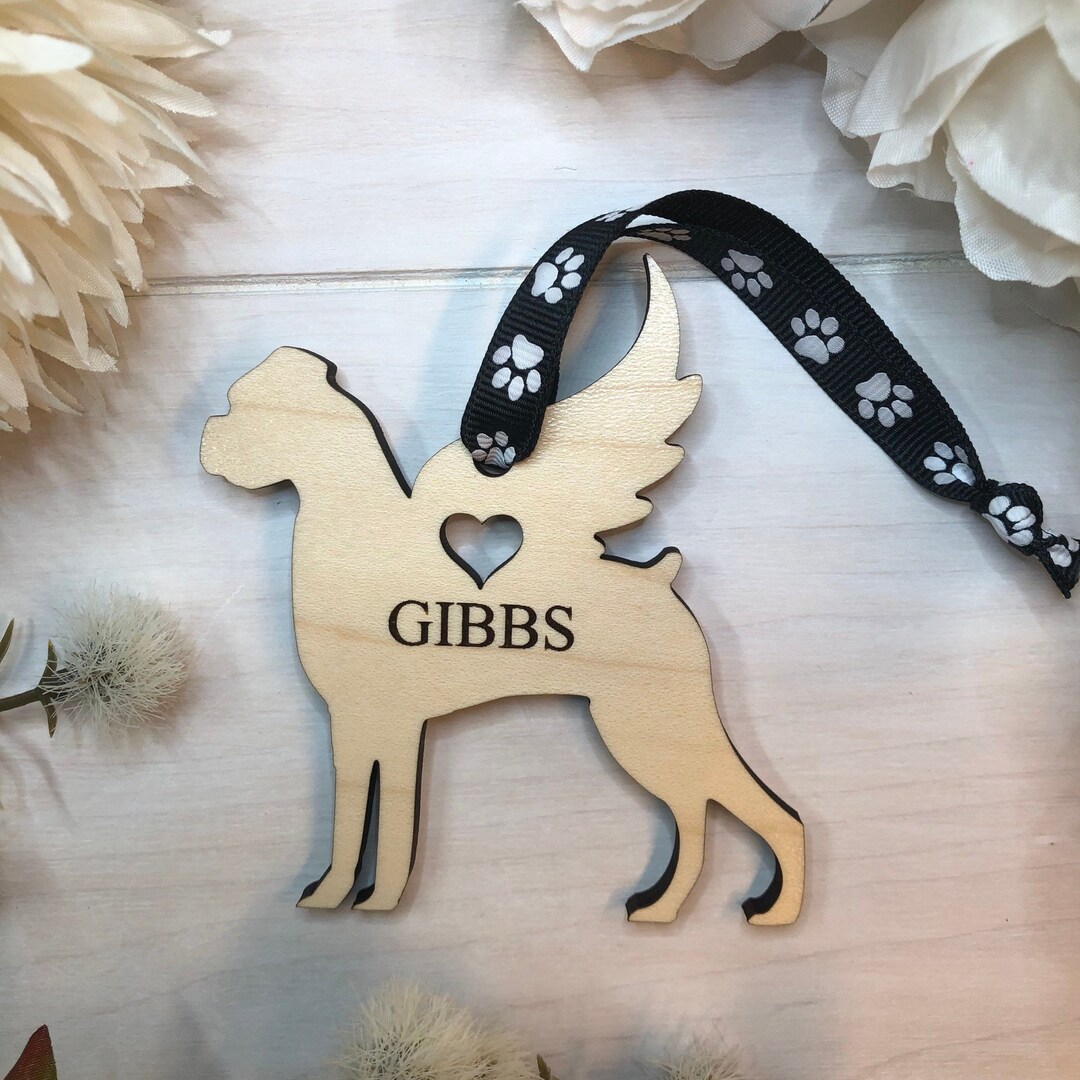 Floppy Ear Boxer Rainbow Bridge Dog Memorial Memorial Gift Boxer Dog