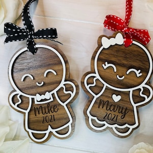 Gingerbread Cookie Ornament | Boy Ornament | Girl Ornament | Name Ornament | Handmade Ornament | Cookie Ornament | Gingerbread Ornament