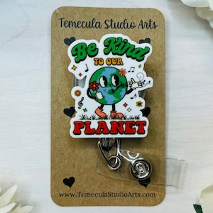 Badge Holder | Badge Reel | Medical ID Badge | Pinch Clip Badge Reel | Name Badge | Nice Badge Holder | Recycle | Earth Day | Earth