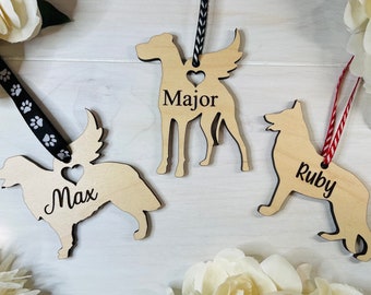 Dog Memorial Gift | Dog Loss | Dog Memorial Ornament | Pet Memorial | Rainbow Bridge | Pet Loss | Dog Name Gift | Dog Angel | Dog Ornament