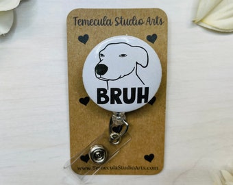 Funny Badge Reel | ER Nurse Badge Reel | Medical ID Badge | Badge Holder | Nurse Badge Reel Funny | Funny Badge Holder | WTF | Dog