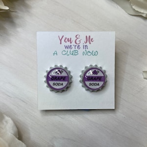 Cufflinks | Grape Soda | Grooms Gift | Anniversary Gift | Husband Gift | Grape Soda Gift | Grape Soda Cap | Wedding Gift