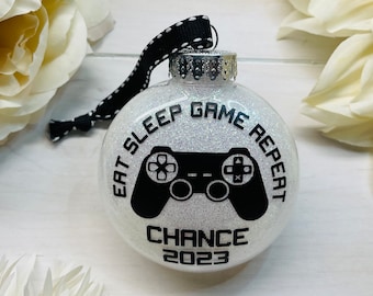 Gamer Ornament | Gamer Gift | Video Game Lover | Gamer | Personalized Ornament | Name Ornament | 2023 Ornament