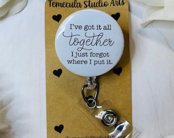 Humorous Badge Reel | ER Nurse Badge Reel | Retractable Lanyard | Carabiner Badge Reel | Nurse Badge Reel | Funny Badge Holder | Funny Gift