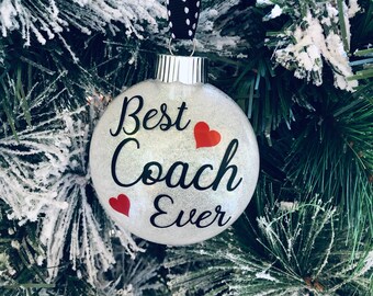 Coach Ornament | Coach Gift | Best Coach Ever | Coaches Ornament | Coach Ornaments | Team Ornament | New Coach | Life Coach Gift | Coach