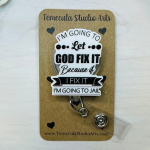 Humorous Badge Reel | Badge Reel | Medical ID Badge | Nurse Badge Reel | Funny Badge Holder | Funny Gift | Jokes | Name Tag
