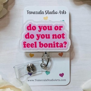 Porta credencial rosa / Porta credencial / Credencial de identificación médica / Cordón de enfermera / Porta credencial divertido / Mosquetón / Siéntete Bonita