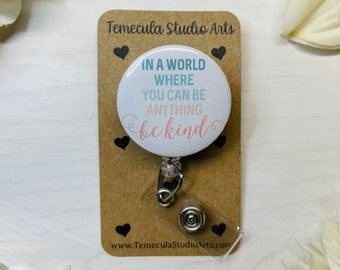Funny Badge Reel | ER Nurse Badge Reel | Medical ID Badge | Badge Holder | Nurse Badge Reel Funny | Funny Badge Holder | Be Kind