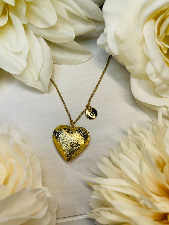 Locket Necklace Heart Locket Locket Charm Picture Jewelry