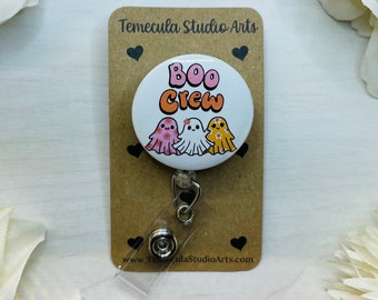 Ghost Badge Reel | Cute Badge Reel | Medical ID Badge | Clip Badge Reel | Nurse Badge Reel Funny | Funny Badge Holder | Cute Ghosts