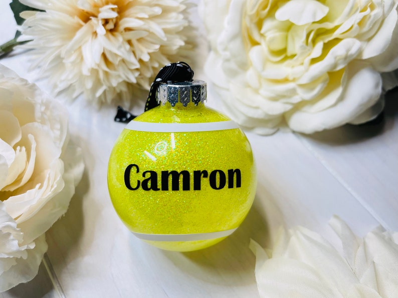 Tennis Ball Ornament Tennis Player Tennis Gift Tennis Etsy