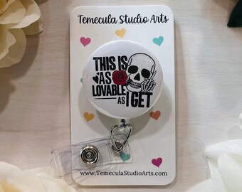 Funny Badge Reel | Badge Reel | Medical ID Badge | Pinch Clip Badge Reel | Nurse Badge Reel Funny | Funny Lanyard | Funny Magnet