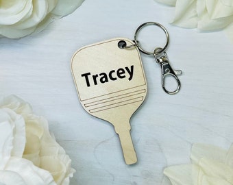 Pickleball Keychain | Pickle Ball Keychain | Name Keychain | Engraved Gift | Pickle Ball | Pickleball | Keychain Gift | Pickleball Gift