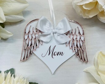 Memorial | Winged Heart | Angel Wings | Memorial Gift | Memorial Ornament | Personalized Gift | Name Ornament | Infant Loss | Loved Ones