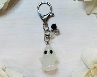 Glow In The Dark Ghost Bag Charm | Halloween Bag Clip | Ghost Bag Clip | Ghost Charm
