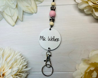 Personalized Lanyard | Teacher Lanyard | ID Badge Lanyard | Key Lanyard | Teacher Gift | Nurse Lanyard | Nurse Gift | Teacher Gift | Student