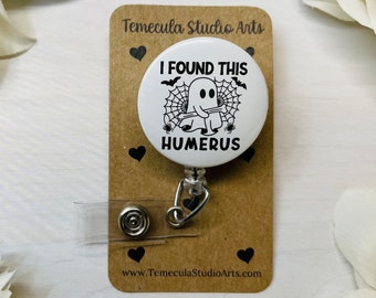 Ghost Badge Reel | Ghost Lanard | Halloween Badge | Swivel Badge Reel | Nurse Badge Reel Funny | Funny Badge Holder | Funny Gift