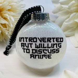 Anime Ornament | Christmas Ornament | Introvert Gift | Introvert | Anime Gift | Funny Anime Gift | Anime | Anime Gifts | Funny Anime