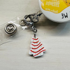 Christmas Tree Charm | Badge Charm | Badge Holder Charm | Badge Buddy | RN Badge Buddy | Badge Reel Charms | Cake Jewelry | Cake Charm