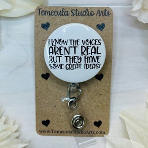 Funny Badge Reel | Badge Reel | Coworkers | Pinch Clip Badge Reel | Nurse Badge Reel Funny | Sarcastic | Ridiculous | Joke