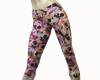 sugar skull running tights