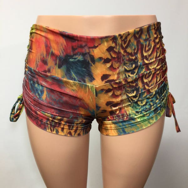 Feather - Hot Yoga Shorts - Feather Shorts - Plus Size Workout - Workout Clothes - Pole - Swim - Festival - SXYfitness - Made in USA -