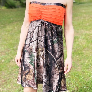 Camo Dress Camouflage Dress Camo Sundress Camo Women Camo Wedding Camo Bridesmaid Dress Camo Wedding Dress MADE IN USA image 2