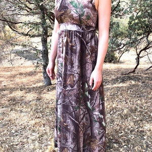 Camo Dress Camouflage Dress Camo Sundress Camo Women Camo Wedding Camo Bridesmaid Dress Camo Wedding Dress MADE IN USA image 7