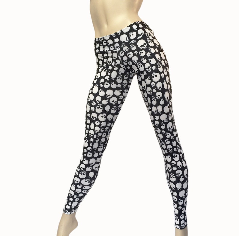 Yoga Pants Workout Clothes Hot Yoga Fitness Skulls Etsy