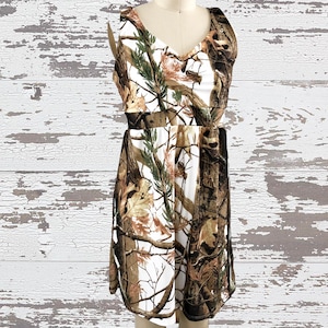 Camo Dress -Camouflage Dress - Camo Sundress  - Camo Women - Camo Wedding - Camo Bridesmaid Dress - Camo Wedding Dress - MADE IN USA