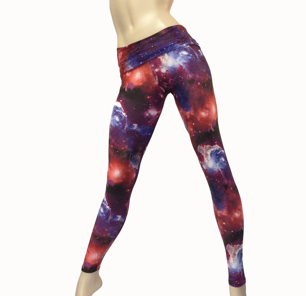 Yoga Pants Workout Clothes Hot Yoga Galaxy Galaxy | Etsy