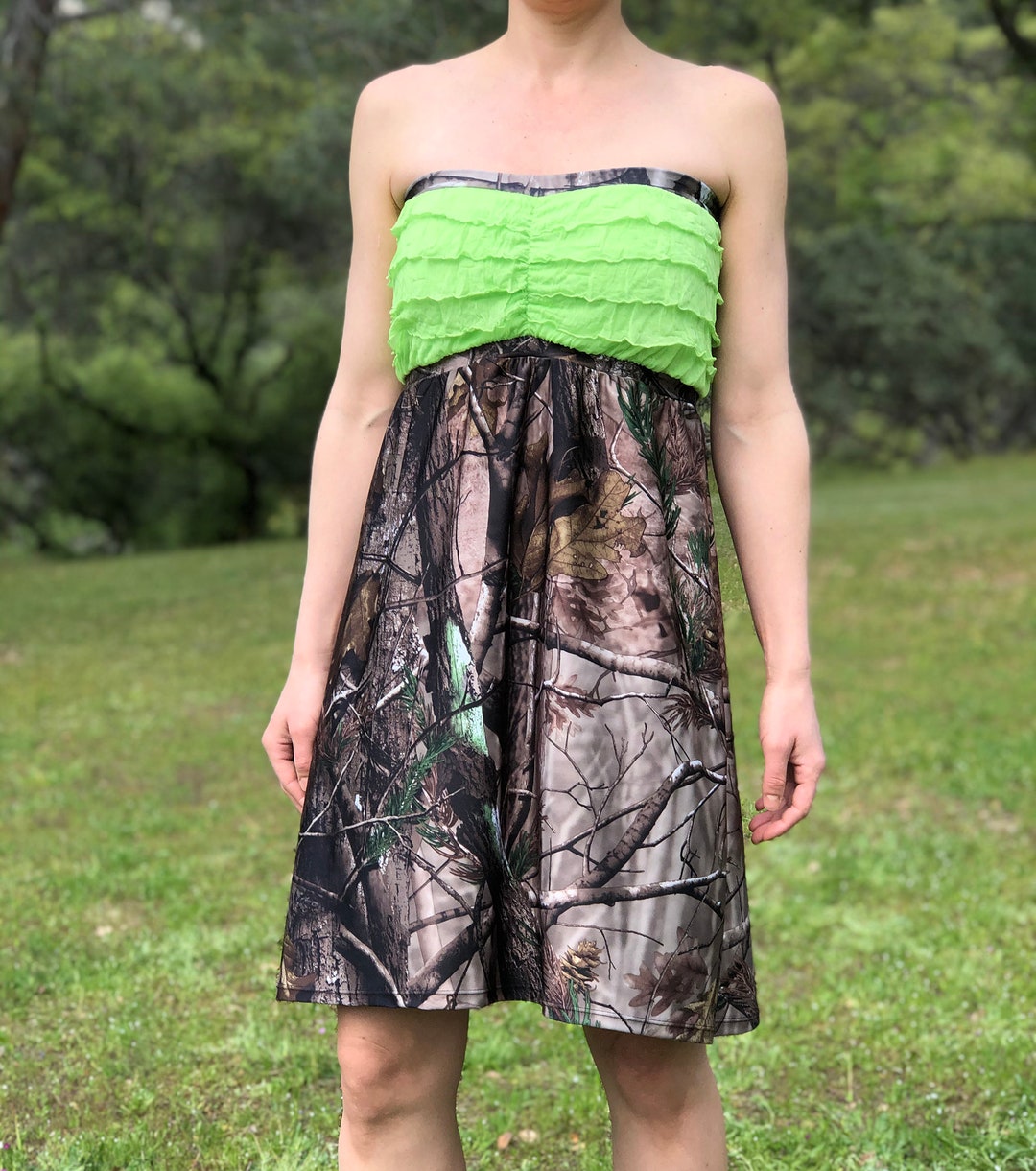 Camo Dress camouflage Dress Camo Sundress Camo Women Camo Wedding Camo