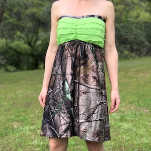 Camo Dress -Camouflage Dress - Camo Sundress  - Camo Women - Camo Wedding - Camo Bridesmaid Dress - Camo Wedding Dress - MADE IN USA