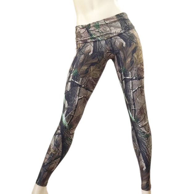 High Waisted Camo Leggings for Women Gym Capri Tight Yoga Pants