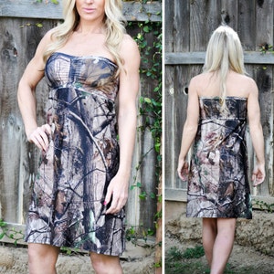 Long Camo Dress Floor Length Camouflage Dress Camo Maxi Dress Camo Wedding Camo Bridesmaid Dress Camo Wedding Dress MADE IN USA image 7