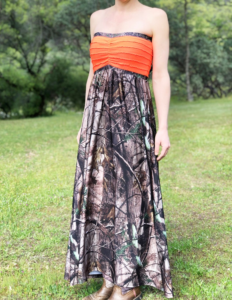 Camo Dress Camouflage Dress Camo Sundress Camo Women Camo Wedding Camo Bridesmaid Dress Camo Wedding Dress MADE IN USA image 8