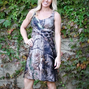 Long Camo Dress Floor Length Camouflage Dress Camo Maxi Dress Camo Wedding Camo Bridesmaid Dress Camo Wedding Dress MADE IN USA Tank Sundress