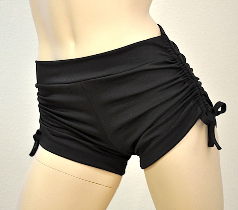 Hot Yoga Shorts Black Fitness Bootie Shorts image 1