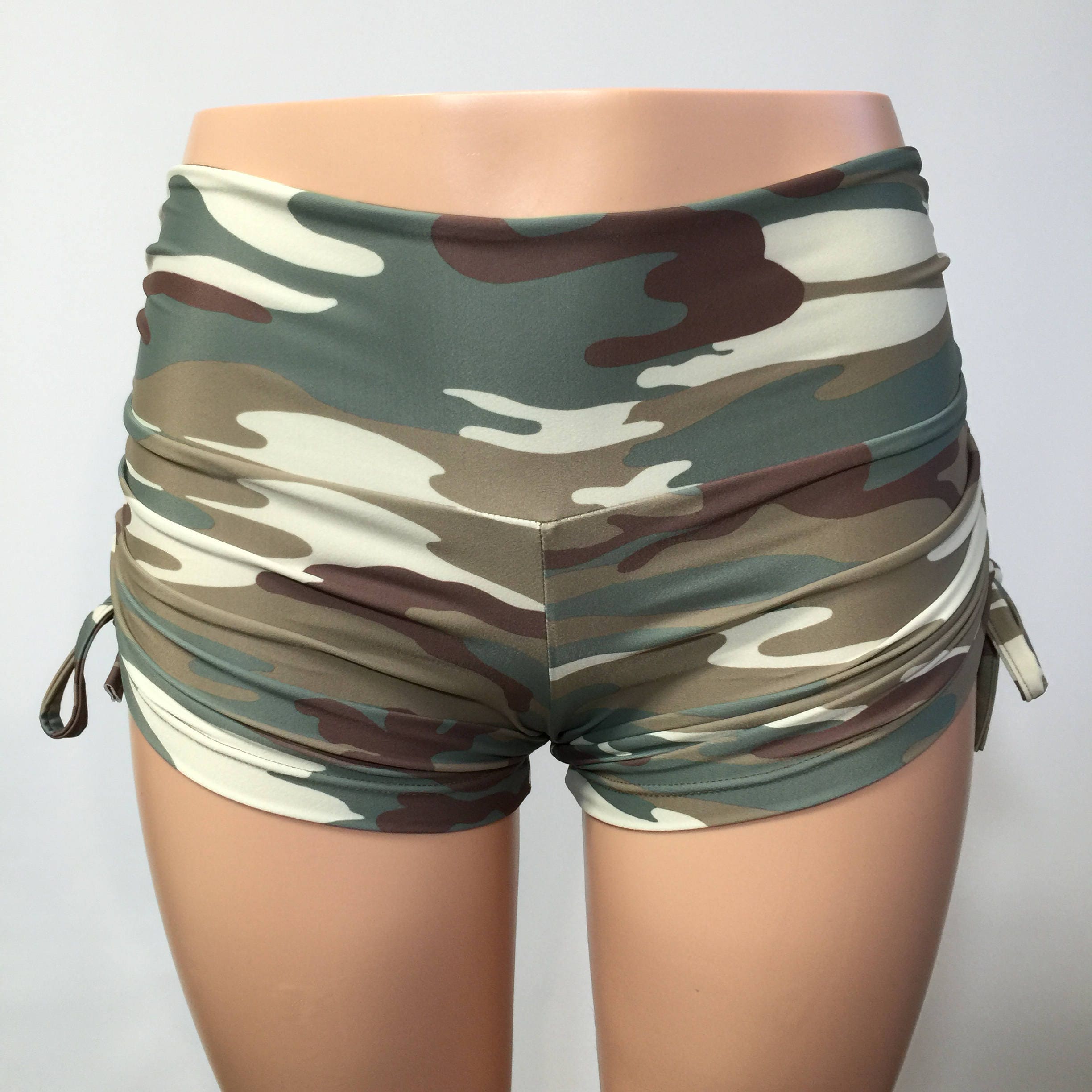 camo yoga shorts