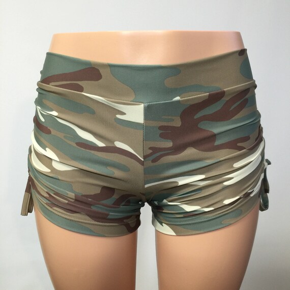 camo yoga shorts