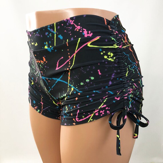 neon yoga shorts