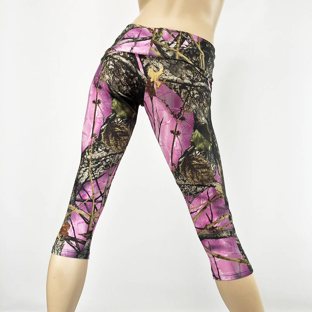Camo Pants Camouflage Yoga Fitness Legging Fold Over Low/high Rise  Sxyfitness MADE IN USA -  Canada