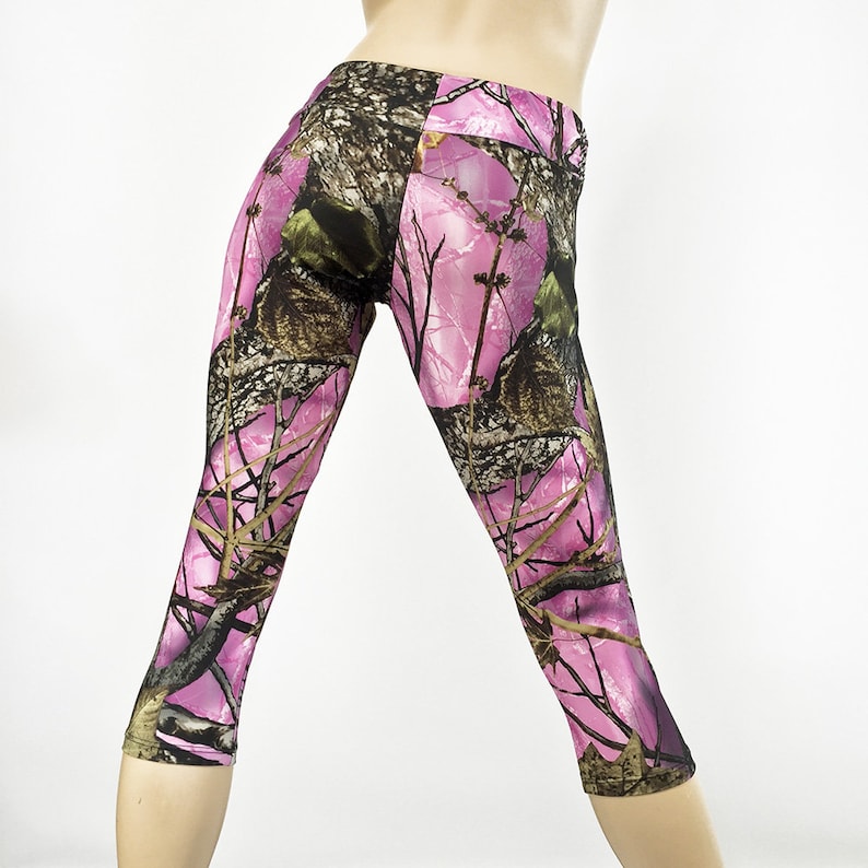 Pink Camo Pants Yoga Fitness Camouflage Legging Etsy