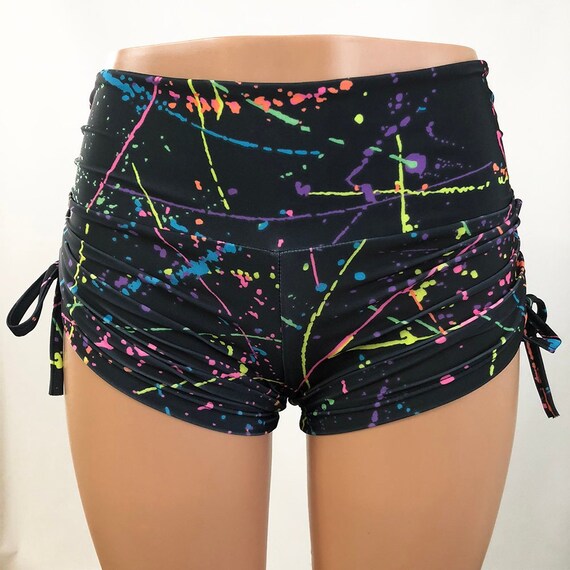 neon yoga shorts
