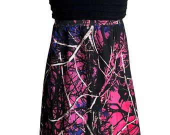 pink camo bridesmaid dresses YINGJIABride Pink Camo High Low Bridesmaid Dresses Wedding Party Formal  Dress Halter Black Size 2 : Clothing, Shoes & Jewelry