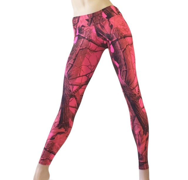 Hunting camo yoga pants top